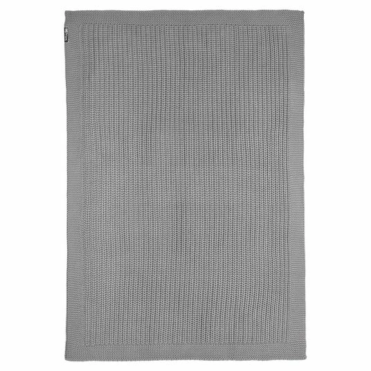 Best deal π Meyco Baumwoll-Decke 75 x 100 cm - Patentstrick - Grey π 2 Best deal π Meyco Baumwoll-Decke 75 x 100 cm - Patentstrick - Grey π - Image 2