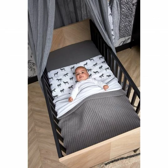 Best deal π Meyco Baumwoll-Decke 75 x 100 cm - Patentstrick - Grey π 4 Best deal π Meyco Baumwoll-Decke 75 x 100 cm - Patentstrick - Grey π - Image 4