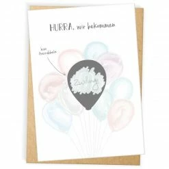 Discount π Mintkind Baby-Rubbelkarte - Schwangerschaft - Wir bekommen Zwillinge π