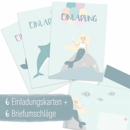 Brand new π Mintkind Einladungskarten Kindergeburtstag - Meerjungfrau π₯ 1 Brand new π Mintkind Einladungskarten Kindergeburtstag - Meerjungfrau π₯