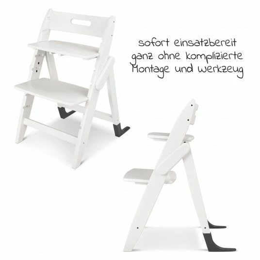 Flash Sale βοΈ Moji Hochstuhl Yippy Plain - flach klappbar, mitwachsend, volllackiert - Snow π₯ 2 Flash Sale βοΈ Moji Hochstuhl Yippy Plain - flach klappbar, mitwachsend, volllackiert - Snow π₯ - Image 2