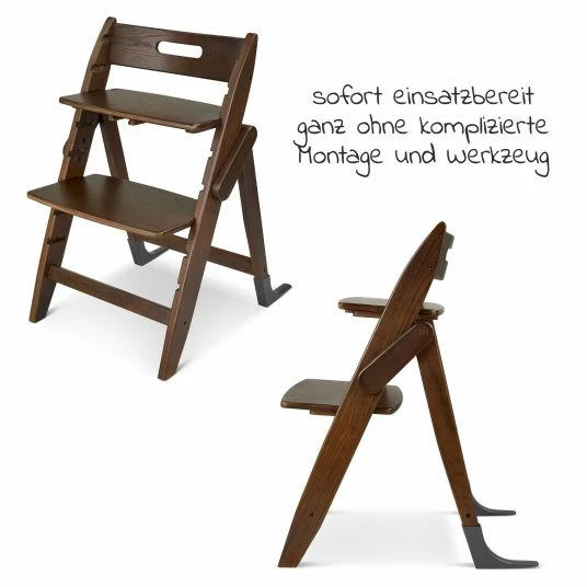 New 🛒 Moji Hochstuhl Yippy Trunk - flach klappbar, mitwachsend, Vollholz - Espresso ⭐ 2 New 🛒 Moji Hochstuhl Yippy Trunk - flach klappbar, mitwachsend, Vollholz - Espresso ⭐ - Image 2