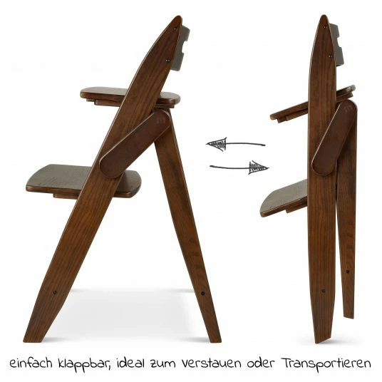 New 🛒 Moji Hochstuhl Yippy Trunk - flach klappbar, mitwachsend, Vollholz - Espresso ⭐ 3 New 🛒 Moji Hochstuhl Yippy Trunk - flach klappbar, mitwachsend, Vollholz - Espresso ⭐ - Image 3