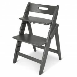 Brand new 🌟 Moji Hochstuhl Yippy Trunk - flach klappbar, mitwachsend, Vollholz - Pearl 💯