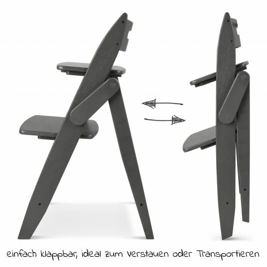 Brand new ๐ Moji Hochstuhl Yippy Trunk - flach klappbar, mitwachsend, Vollholz - Pearl ๐ฏ 3 Brand new ๐ Moji Hochstuhl Yippy Trunk - flach klappbar, mitwachsend, Vollholz - Pearl ๐ฏ - Image 3