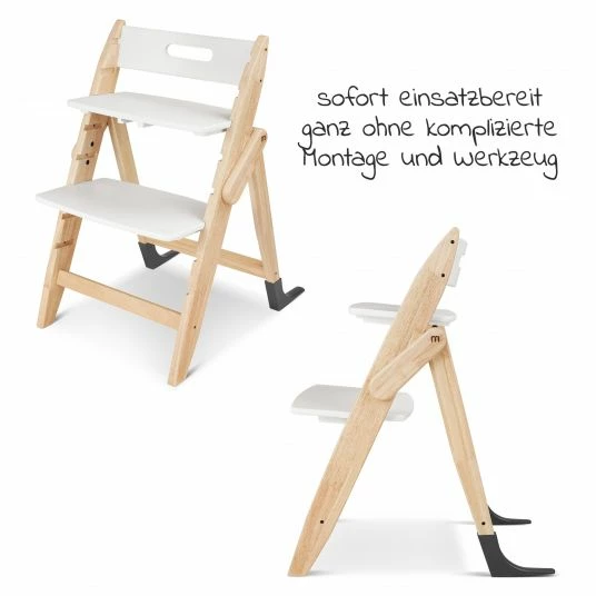 Promo π Moji Hochstuhl Yippy Tune - flach klappbar, mitwachsend, teillackiert - Cotton π 2 Promo π Moji Hochstuhl Yippy Tune - flach klappbar, mitwachsend, teillackiert - Cotton π - Image 2