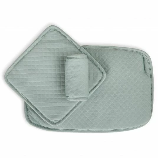 New 👏 Moji Kissen Set (Bezüge für Schutzbügel, Rückenlehne und Sitz) für Yippy Hochstuhl - Mint 🛒 1 New 👏 Moji Kissen Set (Bezüge für Schutzbügel, Rückenlehne und Sitz) für Yippy Hochstuhl - Mint 🛒