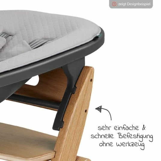 Deals 🌟 Moji Neugeborenenaufsatz inkl. Bezug, Matratze, Gurtsystem für Yippy Hochstuhl - Birch 👏 4 Deals 🌟 Moji Neugeborenenaufsatz inkl. Bezug, Matratze, Gurtsystem für Yippy Hochstuhl - Birch 👏 - Image 4