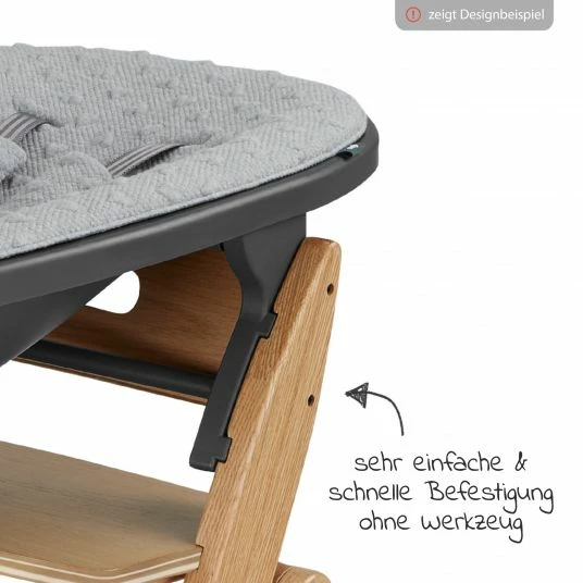 Brand new 🧨 Moji Neugeborenenaufsatz inkl. Bezug, Matratze, Gurtsystem für Yippy Hochstuhl - Heart 💯 4 Brand new 🧨 Moji Neugeborenenaufsatz inkl. Bezug, Matratze, Gurtsystem für Yippy Hochstuhl - Heart 💯 - Image 4