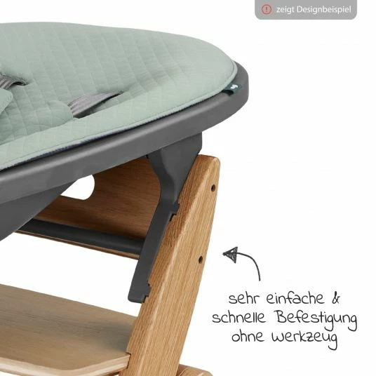 Best Pirce 💯 Moji Neugeborenenaufsatz inkl. Bezug, Matratze, Gurtsystem für Yippy Hochstuhl - Mint 🔥 4 Best Pirce 💯 Moji Neugeborenenaufsatz inkl. Bezug, Matratze, Gurtsystem für Yippy Hochstuhl - Mint 🔥 - Image 4