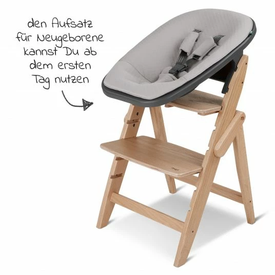Buy 🌟 Moji Yippy Newborn Set (4-tlg.) Hochstuhl + Neugeborenen-Aufsatz + Sitzkissen + Starter-Set - Oak ⌛ 4 Buy 🌟 Moji Yippy Newborn Set (4-tlg.) Hochstuhl + Neugeborenen-Aufsatz + Sitzkissen + Starter-Set - Oak ⌛ - Image 4