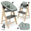 Flash Sale 🥰 Moji Yippy Newborn Set (4-tlg.) Hochstuhl + Neugeborenen Aufsatz + Sitzkissen + Starter-Set - Stone 🔔