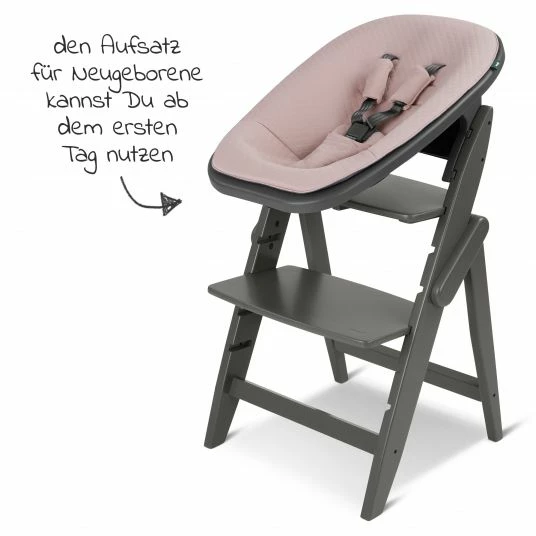 Cheap ⌛ Moji Yippy Newborn Set (5-tlg.) Hochstuhl + Neugeborenen Aufsatz + Sitzkissen + Starter-Set + Tisch & Essbrett - Cloud 🔥 4 Cheap ⌛ Moji Yippy Newborn Set (5-tlg.) Hochstuhl + Neugeborenen Aufsatz + Sitzkissen + Starter-Set + Tisch & Essbrett - Cloud 🔥 - Image 4