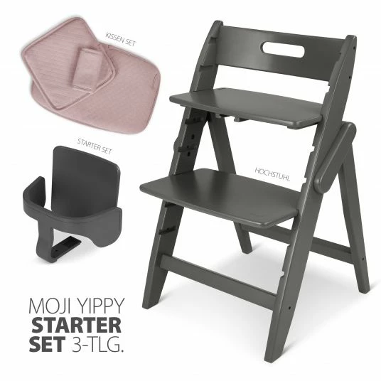 Top 10 π Moji Yippy Starter Set (3-tlg.) Hochstuhl + Sitzkissen + Starter Set (klappbar & mitwachsend) - Cloud π 2 Top 10 π Moji Yippy Starter Set (3-tlg.) Hochstuhl + Sitzkissen + Starter Set (klappbar & mitwachsend) - Cloud π - Image 2