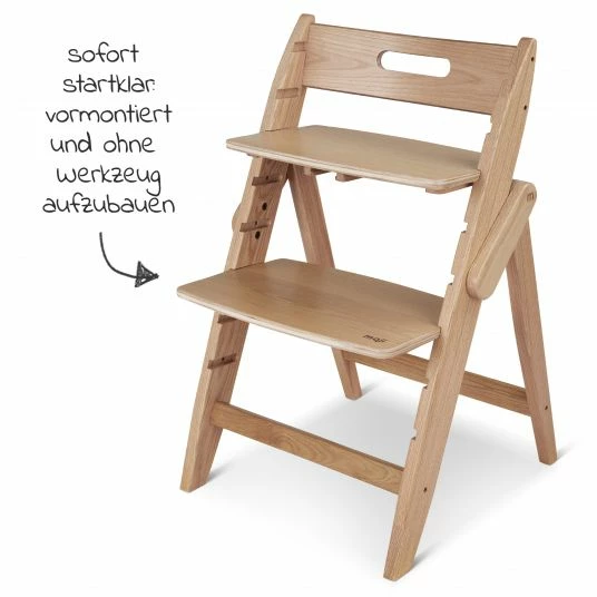 Best deal 😍 Moji Yippy Starter Set (3-tlg.) Hochstuhl + Sitzkissen + Starter Set (klappbar & mitwachsend) - Oak 👍 4 Best deal 😍 Moji Yippy Starter Set (3-tlg.) Hochstuhl + Sitzkissen + Starter Set (klappbar & mitwachsend) - Oak 👍 - Image 4