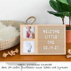 Brand new ❤️ Pearhead Letterboard Bilderrahmen - Holz 👍 9 Brand new ❤️ Pearhead Letterboard Bilderrahmen - Holz 👍 -Live & Sleep Sales pearhead letterboard bilderrahmen holz 87090 d3