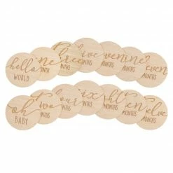 Flash Sale π― Pearhead Meilenstein Karten aus Holz - rund β€οΈ