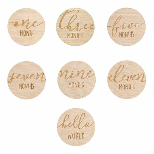 Flash Sale 💯 Pearhead Meilenstein Karten aus Holz - rund ❤️ 6 Flash Sale 💯 Pearhead Meilenstein Karten aus Holz - rund ❤️ - Image 6