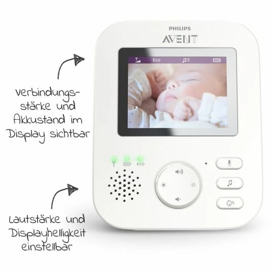 Discount π Philips Avent Video-Babyphone mit Kamera - digital 2,7 Zoll - SCD835/26 π 3 Discount π Philips Avent Video-Babyphone mit Kamera - digital 2,7 Zoll - SCD835/26 π - Image 3
