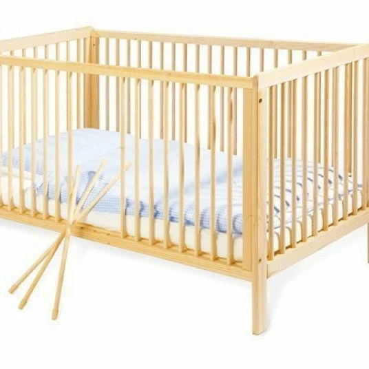 Brand new ✨ Pinolino cot Hanna 70 x 140 cm - solid beech untreated 🔔 1 Brand new ✨ Pinolino cot Hanna 70 x 140 cm - solid beech untreated 🔔