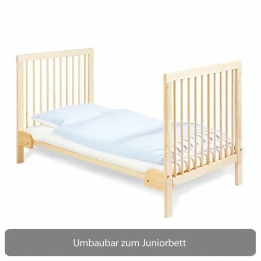 Brand new ✨ Pinolino cot Hanna 70 x 140 cm - solid beech untreated 🔔 2 Brand new ✨ Pinolino cot Hanna 70 x 140 cm - solid beech untreated 🔔 - Image 2