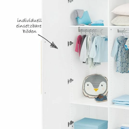 New ⭐ Pinolino Kleiderschrank Riva ⭐ 3 New ⭐ Pinolino Kleiderschrank Riva ⭐ - Image 3