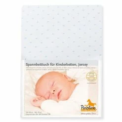 Discount 🔔 Pinolino Spannbetttuch für Kinderbett - 2er Pack 60 x 120 / 70 x 140 cm - Sternchen - Hellblau 😀