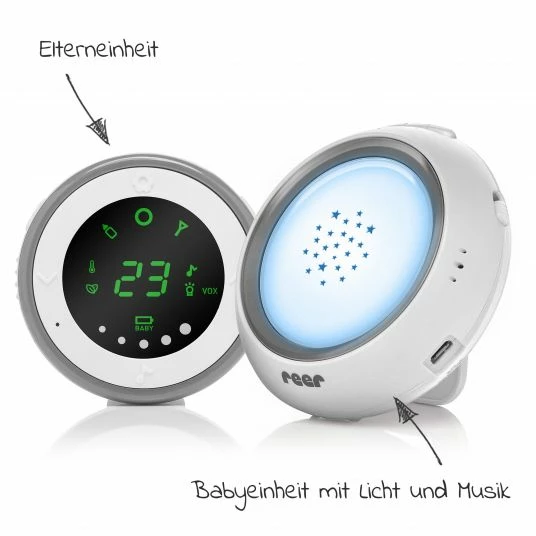 Outlet ⭐ Reer Babyphone mit Projektor und Musik - Weiß 👍 2 Outlet ⭐ Reer Babyphone mit Projektor und Musik - Weiß 👍 - Image 2