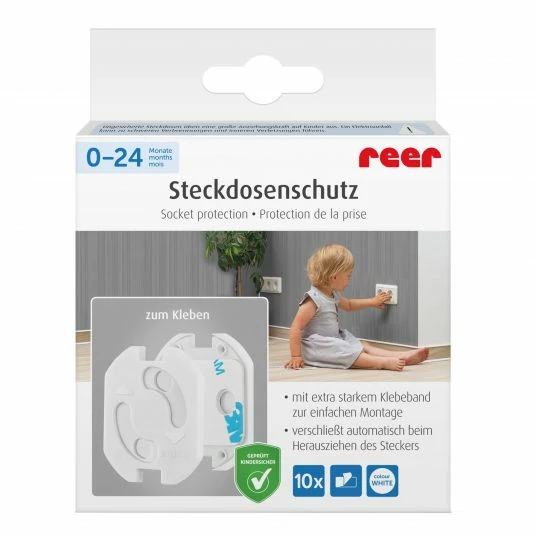 Promo 👍 Reer Steckdosenschutz 10er Pack zum Kleben - Weiß 🧨 4 Promo 👍 Reer Steckdosenschutz 10er Pack zum Kleben - Weiß 🧨 - Image 4
