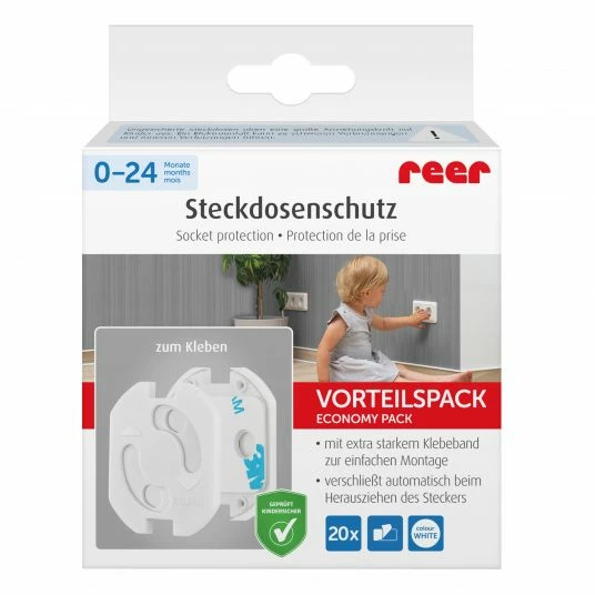 Coupon 🔥 Reer Steckdosenschutz 20er Pack zum Kleben - Weiß 😀 4 Coupon 🔥 Reer Steckdosenschutz 20er Pack zum Kleben - Weiß 😀 - Image 4