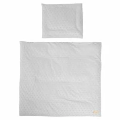 Best Pirce 😍 Roba 2-tlg. Bettwäsche Organic 80 x 80 cm / 35 x 40 cm - Lil Planet - Silbergrau 🎉