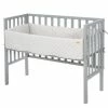 New 🔥 Roba 2in1 Beistellbett Bank & Matratze & Nestchen Roba Style - Silbergrau - Taupe 🎉