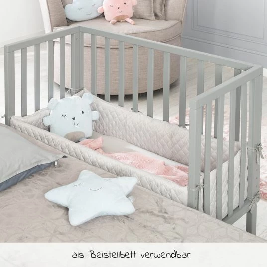 New ๐ฅ Roba 2in1 Beistellbett Bank & Matratze & Nestchen Roba Style - Silbergrau - Taupe ๐ 3 New ๐ฅ Roba 2in1 Beistellbett Bank & Matratze & Nestchen Roba Style - Silbergrau - Taupe ๐ - Image 3
