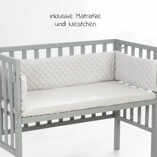 New ๐ฅ Roba 2in1 Beistellbett Bank & Matratze & Nestchen Roba Style - Silbergrau - Taupe ๐ 5 New ๐ฅ Roba 2in1 Beistellbett Bank & Matratze & Nestchen Roba Style - Silbergrau - Taupe ๐ - Image 5