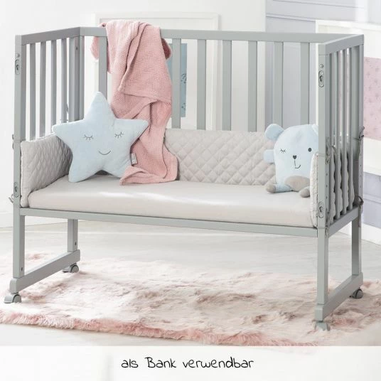Discount π Roba 3in1 Stubenbett Beistellbett, Bank & Matratze & Nestchen Roba Style - Silbergrau - Taupe π 6 Discount π Roba 3in1 Stubenbett Beistellbett, Bank & Matratze & Nestchen Roba Style - Silbergrau - Taupe π - Image 6