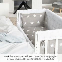 Flash Sale 🤩 Roba 3in1 Stubenbett Beistellbett, Bank & Textile-Ausstattung - Little Stars - Weiß 👍 8 Flash Sale 🤩 Roba 3in1 Stubenbett Beistellbett, Bank & Textile-Ausstattung - Little Stars - Weiß 👍 -Live & Sleep Sales roba 3in1 stubenbett beistellbett bank textile ausstattung little stars weiss 289153 wev190 d2