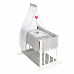 Coupon π Roba 4in1 Stubenbett Beistellbett, Wiege und Bank & Textile-Ausstattung - Adam & Eule - WeiΓ βοΈ