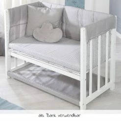 Coupon 😍 Roba 4in1 Stubenbett Beistellbett, Wiege und Bank & Textile-Ausstattung - Adam & Eule - Weiß ✔️ -Live & Sleep Sales roba 4in1 stubenbett beistellbett wiege und bank textile ausstattung adam eule weiss 289149 wes148 d4