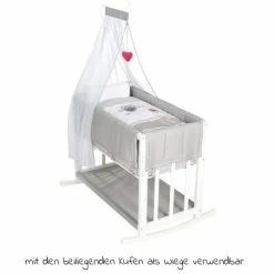 Coupon 😍 Roba 4in1 Stubenbett Beistellbett, Wiege und Bank & Textile-Ausstattung - Adam & Eule - Weiß ✔️ -Live & Sleep Sales roba 4in1 stubenbett beistellbett wiege und bank textile ausstattung adam eule weiss 289149 wes148 d5