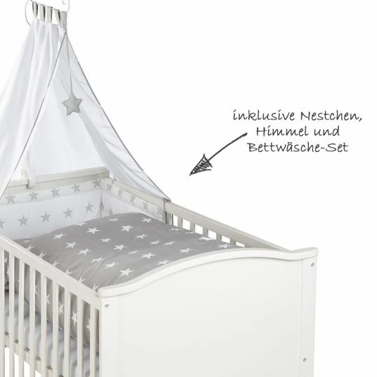 Wholesale π Roba Complete bed Lukas White 70 x 140 cm - Little Stars π 2 Wholesale π Roba Complete bed Lukas White 70 x 140 cm - Little Stars π - Image 2