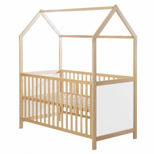 Hot Sale 👏 Roba Babybett und Kinderbett in Hausoptik 70 x 140 cm - Natur Weiß ✨ 1 Hot Sale 👏 Roba Babybett und Kinderbett in Hausoptik 70 x 140 cm - Natur Weiß ✨