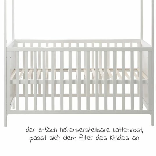 Promo 🛒 Roba Babybett und Kinderbett in Hausoptik 70 x 140 cm - Weiß ✔️ 5 Promo 🛒 Roba Babybett und Kinderbett in Hausoptik 70 x 140 cm - Weiß ✔️ - Image 5