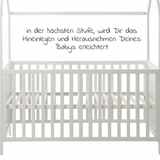 Promo 🛒 Roba Babybett und Kinderbett in Hausoptik 70 x 140 cm - Weiß ✔️ 6 Promo 🛒 Roba Babybett und Kinderbett in Hausoptik 70 x 140 cm - Weiß ✔️ - Image 6