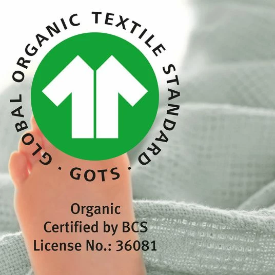 Best Pirce π Roba Baumwoll-Decke aus Organic Baumwolle - Strickoptik 80 x 80 cm - Lil Planet - Silbergrau π 2 Best Pirce π Roba Baumwoll-Decke aus Organic Baumwolle - Strickoptik 80 x 80 cm - Lil Planet - Silbergrau π - Image 2