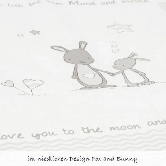 Deals π Roba Bed linen 80 x 80 cm - Fox & Bunny - Grey β 2 Deals π Roba Bed linen 80 x 80 cm - Fox & Bunny - Grey β - Image 2