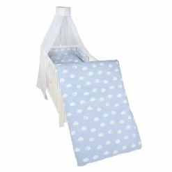 Budget 🎉 Roba Bettwäsche-Set - Kleine Wolke - Blau 👍