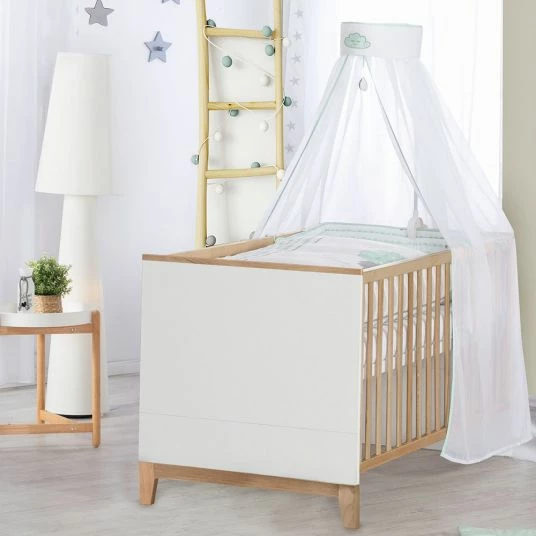 Outlet 🛒 Roba Kinderzimmer Carina mit 3-türigem Schrank, Bett, breiter Wickelkommode - Weiß 😉 3 Outlet 🛒 Roba Kinderzimmer Carina mit 3-türigem Schrank, Bett, breiter Wickelkommode - Weiß 😉 - Image 3