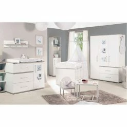Deals 👍 Roba Nursery Moritz Baby with 3-door wardrobe, bed, wide changing unit ⭐