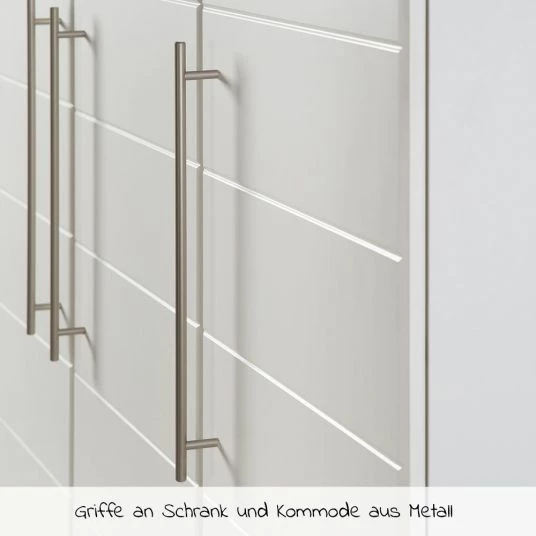 Coupon 👍 Roba Kinderzimmer Nele mit 3-türigem Schrank, Bett, breiter Wickelkommode - Weiß 🌟 6 Coupon 👍 Roba Kinderzimmer Nele mit 3-türigem Schrank, Bett, breiter Wickelkommode - Weiß 🌟 - Image 6