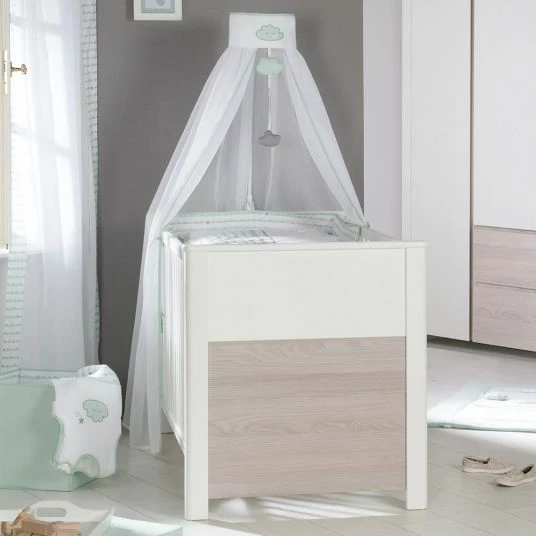 Budget 💯 Roba Kinderzimmer Timon mit 3-türigem Schrank, Bett, Wickelkommode - Weiß Luna 🛒 3 Budget 💯 Roba Kinderzimmer Timon mit 3-türigem Schrank, Bett, Wickelkommode - Weiß Luna 🛒 - Image 3